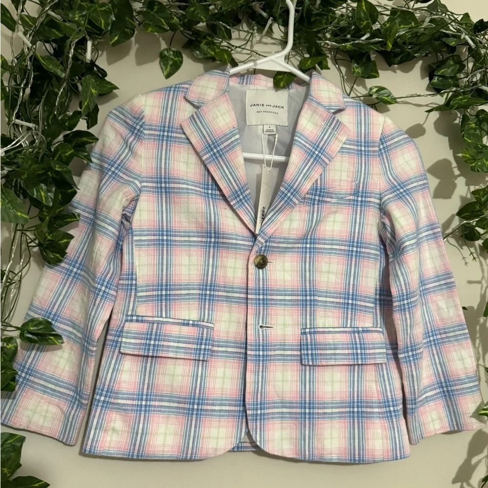 Kids Plaid Jacket - Pink and Blue ♥️NWT♥️